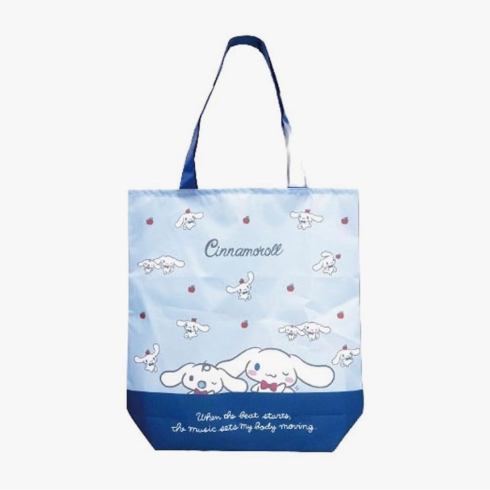 BNIB Japan Sanrio Foldable Eco Bags Cinnamoroll Compact Reusable Tote 38cm